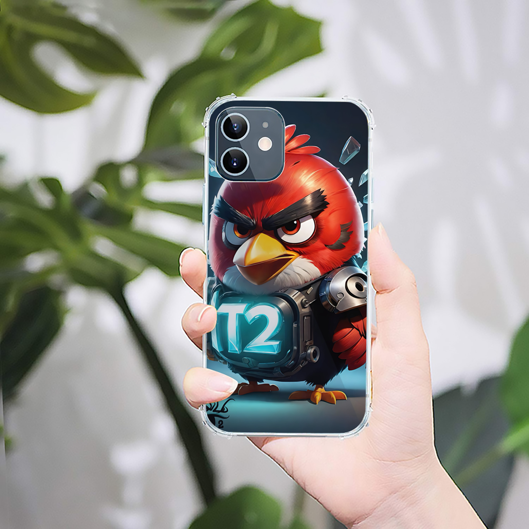 （画像用） Angry Birds アングリーバード 【iPhone 12シリーズ対応】透明スマホケース（クリアソフトケース）